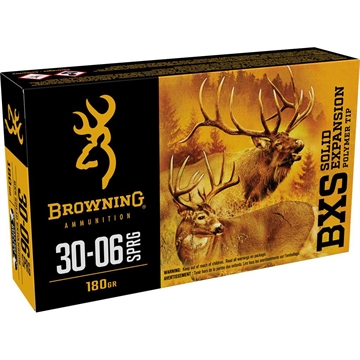 Picture of Browning Max Point Rifle Ammunition .30-06 Sprg 180gr BXS 2750 fps 20/ct B192430061
