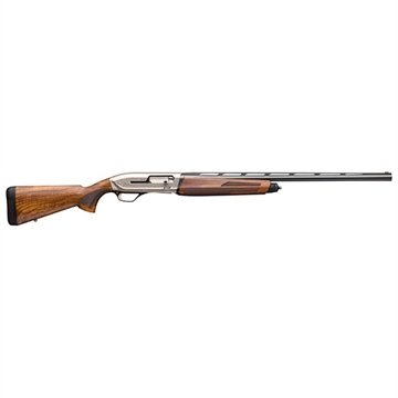 Picture of Browning Maxus II Ultimate, Sporting Shotgun, Semi-automatic, 12 Gauge, 3" Chamber, 28" Barrel, Nickel Plated Finish, Turkish Walnut Stock, Fiber Optic Sight, 4 Rounds, Invector Plus Chokes - Full, Mod, IC, Right Hand 011744304