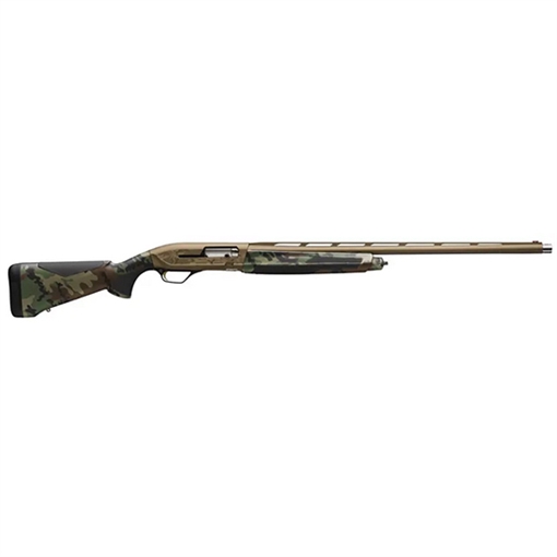Picture of Browning Maxus II Wicked Wing 12 Gauge 3.5" 4+1 (2.75") 26", Burnt Bronze Barrel/Rec, Woodland Camo Furniture with Rubber Overmolded Grip Panels, Fiber Optic Sight 011764205