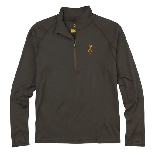 Picture of Browning Merino 1/4 Zip Shirt Major Brown M 3010939802