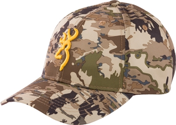 Picture of BROWNING RIMFIRE CAP BUCKMARK LOGO AURIC CAMO VELCRO 308379351