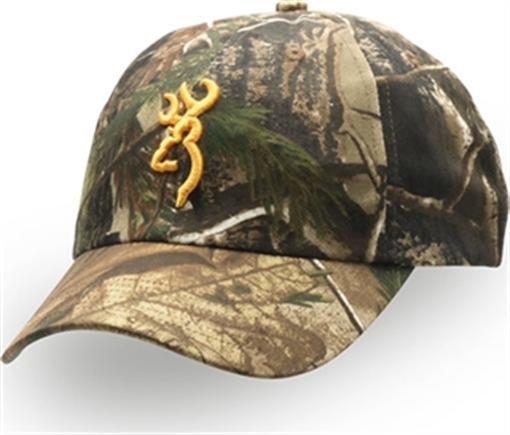 Picture of BROWNING RIMFIRE CAP BUCKMARK LOGO BOTTOMLAND VELCRO 308379191