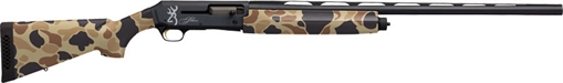 Picture of Browning Silver Field 12 Gauge 28" 3.5" 4+1, Alloy Receiver With Black/Charcoal Bi-Tone Finish, Vintage Tan Camo Synthetic Stock With Textured Gripping Surface 011431204