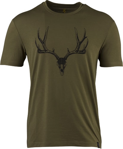 Picture of BROWNING SS PERF CAMP SHIRT MULE DEER LOGO GREEN XX-LARGE* 3014796405
