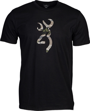Picture of BROWNING SS T-SHIRT CAMO BUCKMARK BLACK/OVIX LARGE 5010069903 048702501203