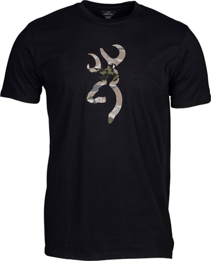 Picture of BROWNING SS T-SHIRT CAMO BUCKMARK BLACK/OVIX XXLARGE 5010069905 048702501227