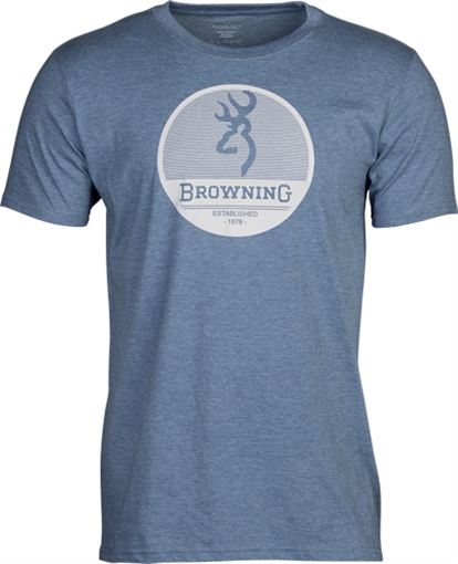 Picture of BROWNING SS T-SHIRT CIRCUIT BLUE LARGE 5010106503 048702501746