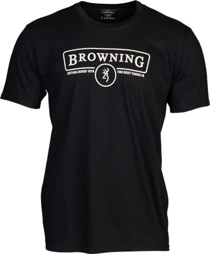 Picture of BROWNING SS T-SHIRT CONTOUR BLACK LARGE 5010119902 048702501913