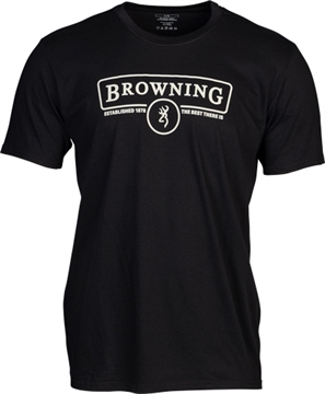Picture of BROWNING SS T-SHIRT CONTOUR BLACK LARGE 5010119902 048702501913