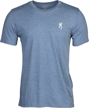 Picture of BROWNING SS T-SHIRT HUNT TOUGH BLUE XLARGE 5010156504 048702502477