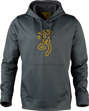 Picture of BROWNING TECH HOODIE LS CARBON GRAY LARGE* 3011887903
