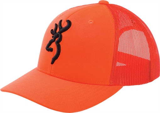 Picture of BROWNING CAP PROOF BLAZEORANGE W/BUCKMARK MESH BACK MID PRFLE 308388011