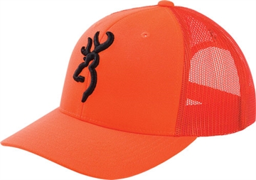 Picture of BROWNING CAP PROOF BLAZEORANGE W/BUCKMARK MESH BACK MID PRFLE 308388011