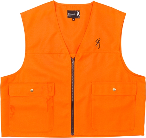 Picture of BROWNING SAFETY VEST BUCK MARK LOGO BLAZE ORANGE XL 3051000104