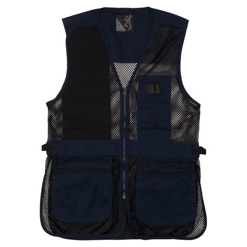 Picture of Browning Trapper Creek Mesh Shooting Vest Navy and Black S 3050269501
