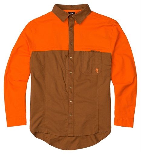 Picture of Browning UPLAND MIDWEIGHT Shirt TAN/BLAZE XL 3019657204