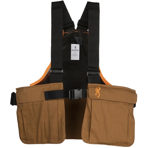 Picture of Browning Browning Upland Strap Vest Tan/Blaze OSFM 3012724805