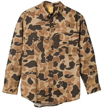 Picture of Browning Wasatch-CB Shirt Button-Front 2 Pocket Vintage Tan Camo S 3017801201