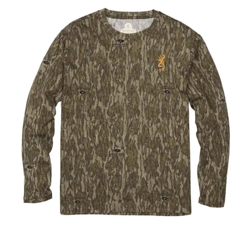 Picture of BROWNING WASATCH JR. LONG SLEEVE TEE MOBL LRG 3017881903