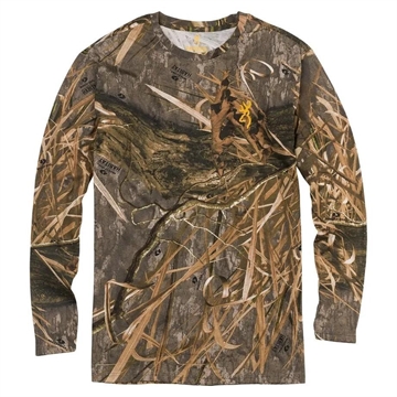 Picture of Browning Wasatch Long Sleeve T-Shirt Mossy Oak DNA Shadow Grass Habitat S 3017825901