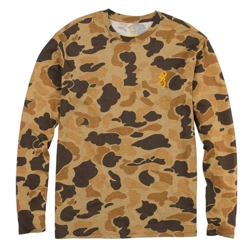 Picture of Browning Wasatch Long Sleeve T-Shirt Vintage Tan Camo 2XL 3017821205