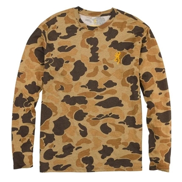 Picture of Browning Wasatch Long Sleeve T-Shirt Vintage Tan Camo 2XL 3017821205