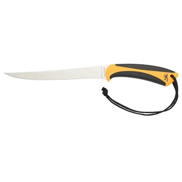 Picture of Browning White Water Fillet Knife 7 1/4" Fixed Blade Yellow 3220100