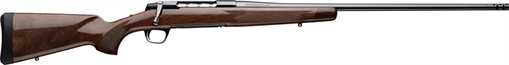 Picture of Browning X-Bolt 2, Medallion, Bolt Action Rifle, 6.5 Creedmoor, 22" Sporter Contour Barrel, 1:8 Twist, Threaded M13X.75, Muzzle Brake, Gloss Finish, Black, Grade III Gloss Finished Walnut Stock, 4 Rounds, 1 Magazine 036005282