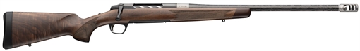Picture of Browning X-Bolt 2 Medallion 6.5 Creedmoor 4+1 22" Carbon Fiber Wrapped Threaded Barrel, Matte Blued Drilled & Tapped Steel Receiver, Fixed Grade V/VI Walnut Stock, Recoil Hawg Muzzle Brake 036090282