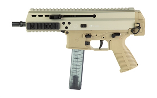 Picture of B&T Firearms APC SD 9mm Luger 30+1 6.80" Black Steel Barrel, M-LOK Handguards, Coyote Brown Anodized Aluminum Picatinny Rail Receiver, Coyote Polymer Grips, Ambidextrous 36039CT