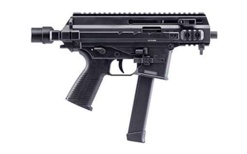 Picture of B&T USA APC9K PRO, Semi-automatic, Pistol, 9MM, 4.3" Threaded Barrel, Anodized Finish, Black, 30 Rounds, 1 Magazine, Telescopic Brace Adapter, Glock Magazine Compatible BT-361765-02-G