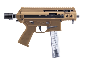 Picture of B&T Firearms APC9K 9mm Luger 30+1 4.30" Black Steel Barrel, Coyote Tan Picatinny Rail Receiver, Brace Adapter, Coyote Polymer Grips, Ambidextrous 36176502CT