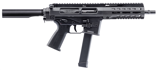 Picture of B&T USA SPC9, Semi-automatic Pistol, 9MM, 9" Barrel, Anodized Finish, Black, Ambidextrous Safety, Glock Magazine Compatible, 30 Rounds, 1 Magazine BT-500003-AB 500003AB