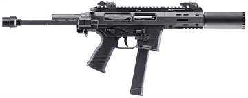 Picture of B&T Firearms SPC9 SD 9mm Luger 33+1 4.50" with RBS Suppressor, Black, Tele Brace Adapter, Polymer Grip (Glock Mag Compatible) 500003SDGTB