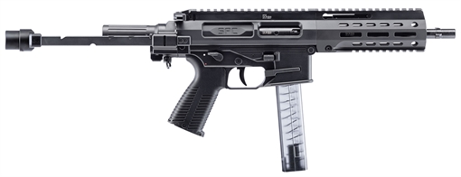 Picture of B&T Firearms SPC9 9mm Luger 33+1 9.10", Black, Tele Brace Adapter, Polymer Grip (OEM Mag) 500003TB