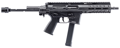 Picture of B&T Firearms SPC9 9mm Luger 33+1 9.10", Black, Tele Brace Adapter, Polymer Grip (Glock Mag Compatible) 500003TBG