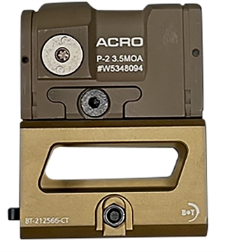 Picture of B&T Firearms Aimpoint ACRO P-2 Flat Dark Earth 1 x 0.59" x 0.59" 3.5 MOA Red Dot AP200777FDEM