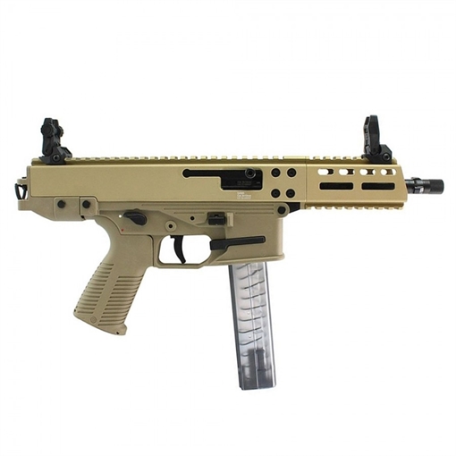 Picture of B&T Firearms GHM 9mm Luger 30+1 6.90" Coyote Tan, Collapsible Stock, Polymer Grip, Ambi Controls (OEM Mag) 4500022 CTB&T