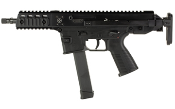 Picture of B&T USA GHM9, Semi-automatic Rifle, SBR, 9MM, 6" Barrel, Anodized Finish, Black, Telescoping Stock, Glock Magazine Compatible, 1 Magazine, 33 Rounds BT-450002-2-SBR-G-TS