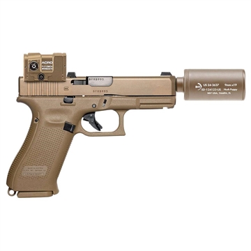 Picture of B&T Hush Puppy Suppressor Coyote Tan - MUST BUY HUSH PUPPY KIT- KHBTHUSHPUPPYKITCTCSTM SD-124123-US-CT