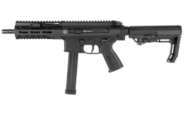 Picture of B&T USA SPC, Semi-automatic Rifle, SBR, 45ACP, 9" Barrel, Anodized Finish, Black, Collapsible Stock, 1 Magazine, 15 Rounds BT-500168-SBR-RS