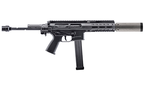 Picture of B&T USA SPC45 SD, Semi-automatic Pistol, 45 ACP, 4.53" Barrel, Anodized Finish, Black, 25 Rounds, 1 Magazine, Includes Suppressor BT-500168-SD-KIT