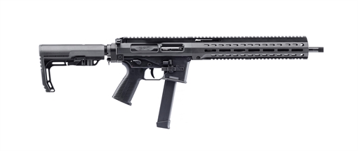 Picture of B&T Firearms SPC9 9mm Luger 33+1 16", Black, Telescopic Stock, Polymer Grip (Glock Mag Compatible) 500010G B&T