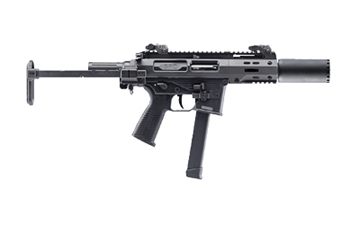 Picture of B&T USA SPC9, Semi-automatic Rifle, SBR, 9MM, 4.5" Barrel, Anodized Finish, Black, Glock Magazine Compatible, 1 Magazine, 33 Rounds, Includes Suppressor -TS BT-500003-PDW-SBR-SD-G