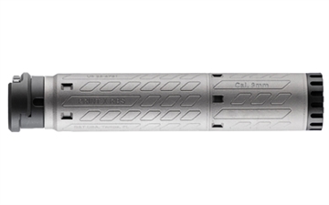Picture of B&T USA SQD-M, Suppressor, 9MM, Tri Lug Mount, Titanium Construction, Anodized Finish, Gray SD-SQD-M-9