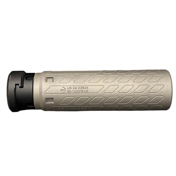 Picture of B&T SQD9 Print-X RBS Compact Quick Detach Suppressor 9mm Luger 1.73" Dia 8.11" Length 718 Inconel Grey SD-145264 840225722468