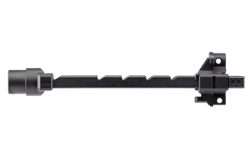 Picture of B&T USA Telescopic Brace Adapter, Fits MP5K, Aluminum and Steel Construction, Matte Finish, Black BT-200602