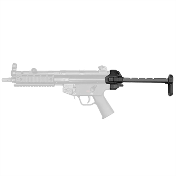 Picture of B&T USA Telescopic Stock, Fits MP5, Aluminum and Steel Construction, Matte Finish, Black BT-200590
