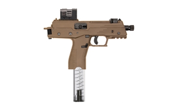 Picture of B&T USA TP380, Semi-automatic Pistol, Polymer Frame, 380 ACP, 5" Barrel, Anodized Finish, Coyote Brown, 2 Magazines, 30 Rounds, Includes Aimpoint Acro P2 BT-42001-US-CT-TB BT42001USCTTB