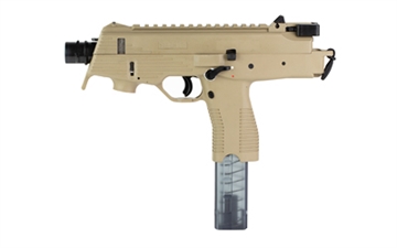 Picture of B&T USA TP9-N, Semi-automatic, Pistol, 9MM, 5.1" Barrel, 25mm 3-Lug, Matte Finish, Tan, 30 Rounds, 1 Magazine BT-30105-N-US-CT 30105NUSCT